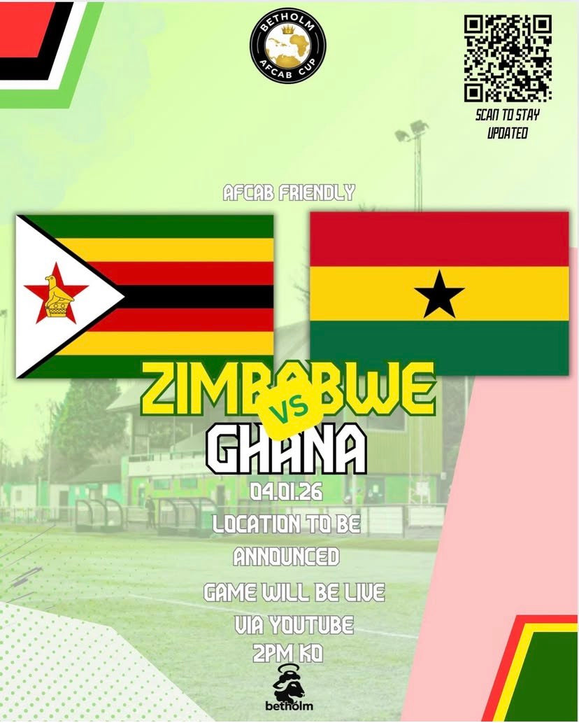 Zimbabwe VS Ghana AFCAB FRIENDLY