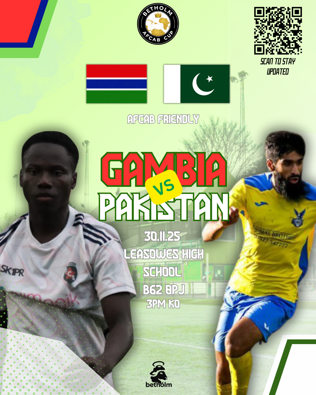 Gambia VS Pakistan AFCAB FRIENDLY